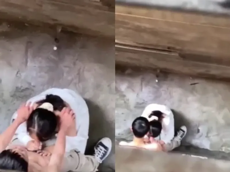 Quay lén nữ sinh bú của quý anh người yêu ở khe nhà